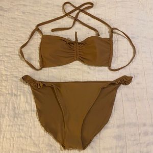 Aerie ruffle bikini swimsuit